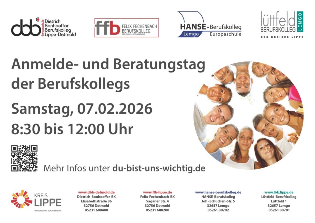 Einladung Anmelde und Beratungstag